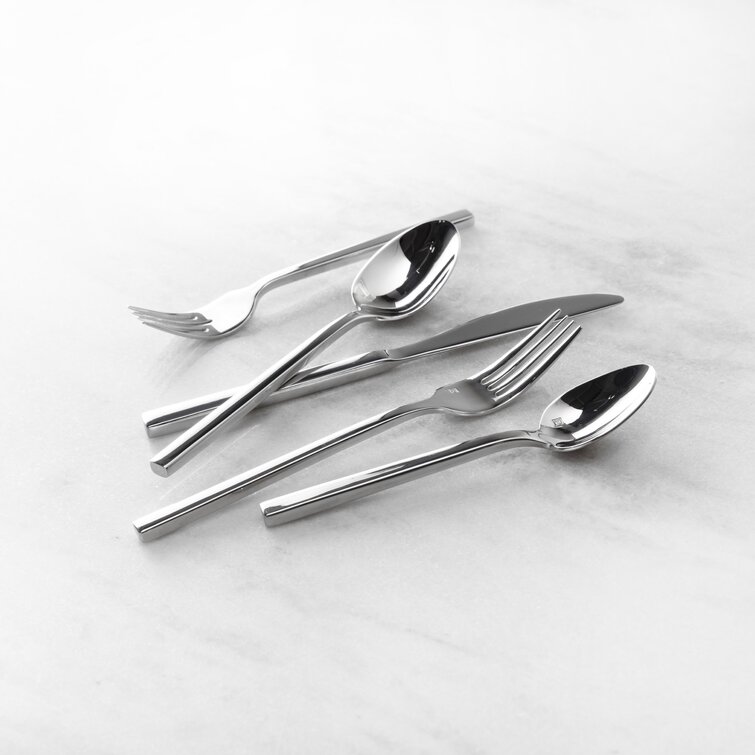 Arezzo 5 Piece 18 10 Stainless Steel Flatware Set Service for 1